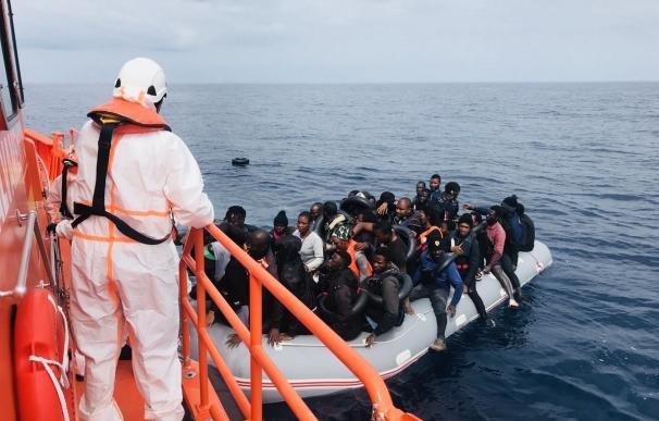 Rescate 77 inmigrantes en Almería/EP