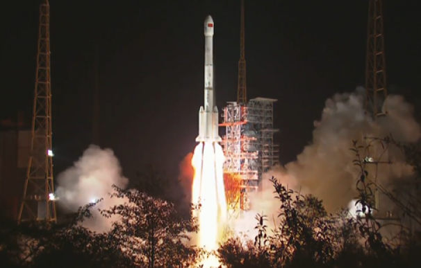 Despegue del cohete Gran Marcha-3B (Foto: Xinhua)