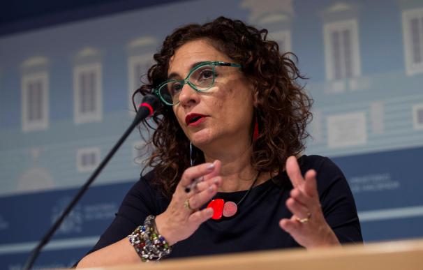 La ministra de Hacienda, María Jesús Montero, en el Ministerio / EFE