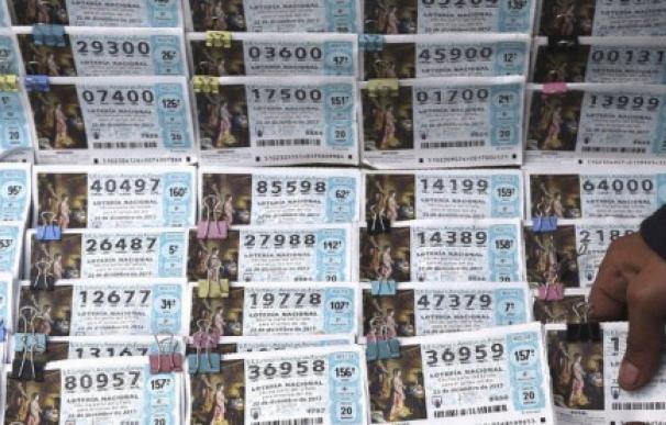 Imagen de archivo de un pliego de décimos de Lotería