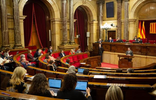 Imagen de archivo del pleno del Parlament de Catalunya.