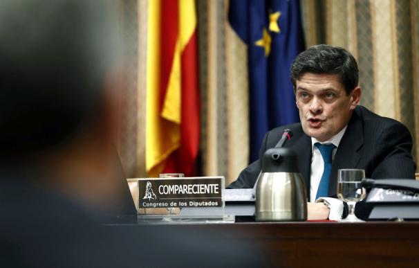 Jaime Echegoyen, durante su comparecencia en la comisión de investigación del Congreso sobre la crisis financiera. EFE /Mariscal