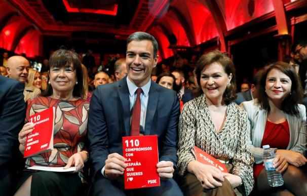 Sánchez con su programa de 100 medidas PSOE