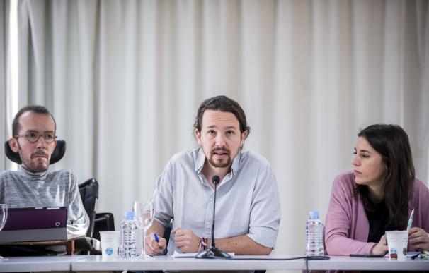 Pablo Iglesias, Irene Montero y Pablo Echenique en el Consejo de Podemos