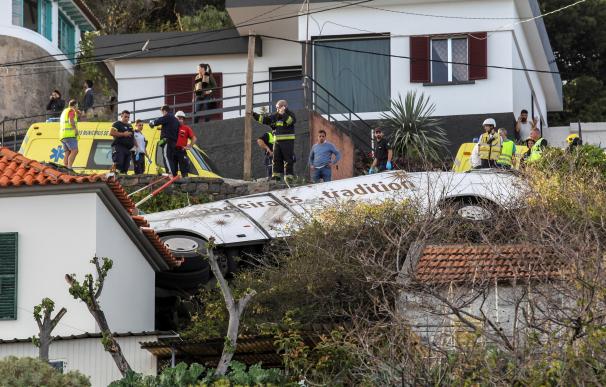Accidente de un autobús turístico en Madeira