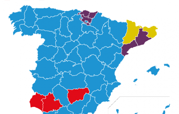 Mapa de resultados elecciones generales 2016