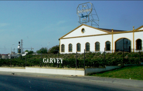 Vista de bodegas Garvey, Jerez de la Frontera.