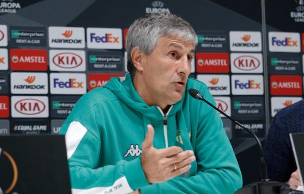 El entrenador del Real Betis, Quique Setién
