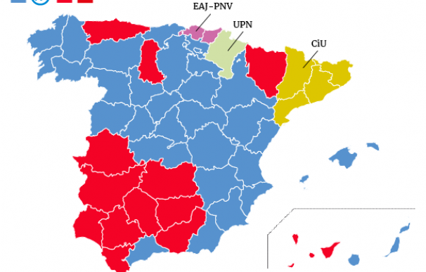 Mapa resultados elecciones municipales 2015