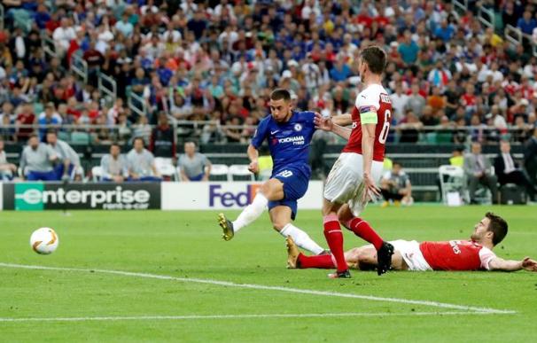 Eden Hazard, en la final de la Europa League Chelsea - Arsenal