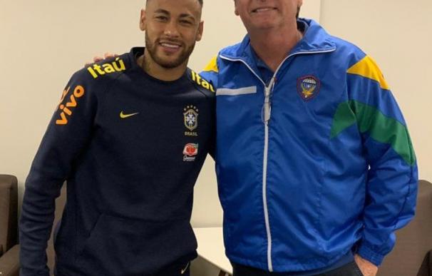Neymar y Bolsonaro