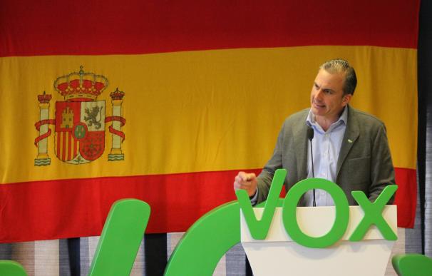 El secretario general de Vox, Javier Ortega Smith, en un acto en Cuenca