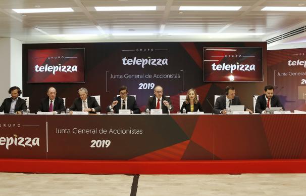 El consejo de Telepizza, hoy en la Junta de Accionistas 2019.