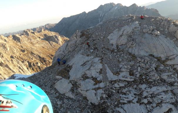 Montañeros evacuados en Picos de Europa