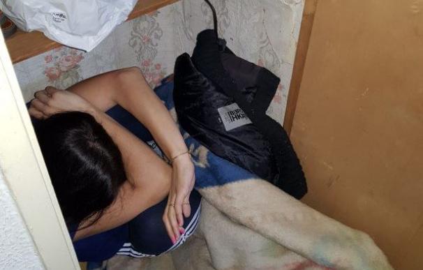 Imagen de la mujer víctima de violencia machista rescatada en Murcia