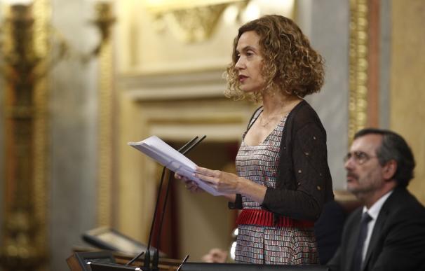 Meritxell Batet en el Congreso de los Diputados, homenaje víctimas ETA