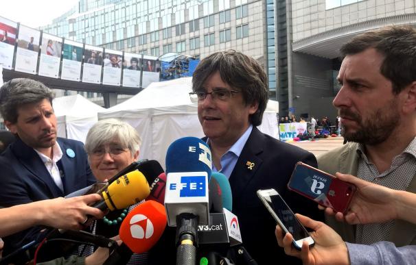El expresidente de la Generalitat huido a Bélgica y cabeza de lista de JxCat al Parlamento Europeo, Carles Puigdemont. /EFE