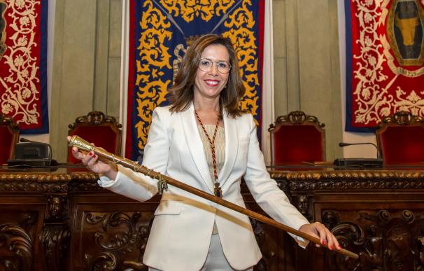 Ana Belén Castejón (PSOE), alcaldesa de Cartagena tras acuerdo con Cs y PP. /EFE/Cristóbal Osete