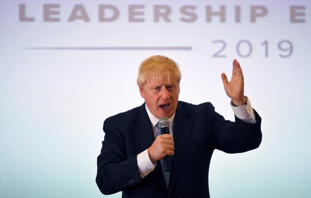 Boris Johnson, durante un acto en las primarias 'tories'
