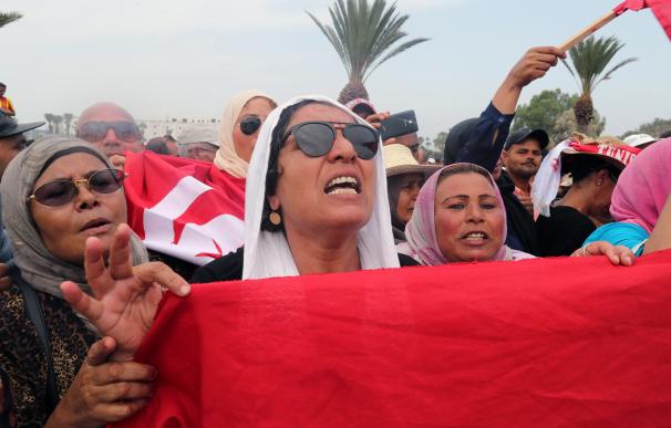 Imagen del funeral de Beji Caid Essebsi. / EFE