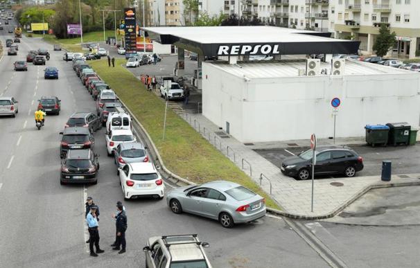 Huelga transportistas Portugal, combustible, gasolina