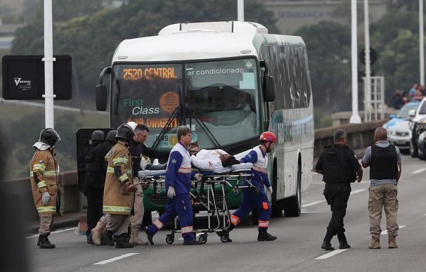 El autobús secuestrado en Río de Janeiro