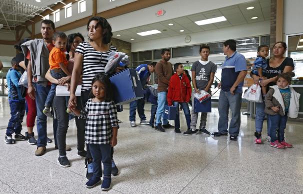 Familias inmigrantes en la frontera de EEUU