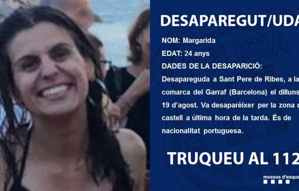 Margarida, la joven desaparecida en Cataluña. /Mossos