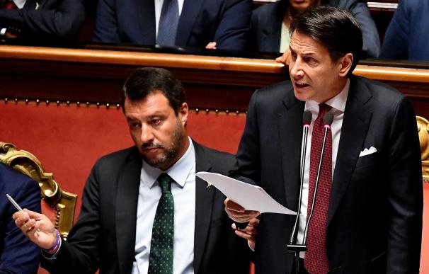 Matteo Salvini y Giuseppe Conte