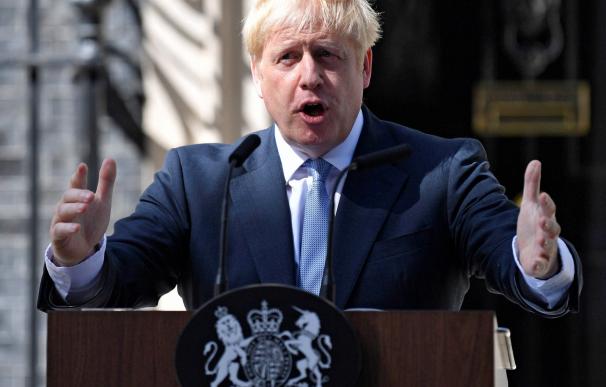 Boris Johnson, en su toma de posesión como primer ministro de Reino Unido
