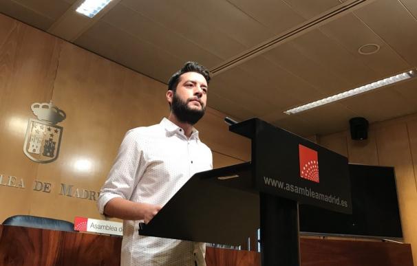 El portavoz adjunto de Ciudadanos en la Asamblea de Madrid, César Zafra