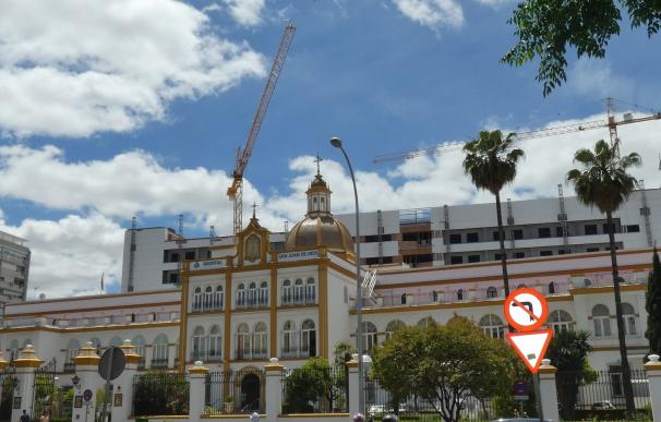 Obra de ampliación del Hospital de San Juan de Dios, en Sevilla