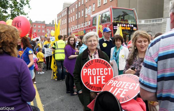 Manifestaciones provida en Irlanda. Flickr