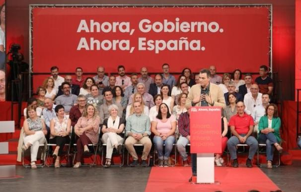 El secretario general del PSOE, Pedro Sánchez, en un acto en Cáceres
