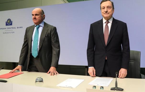 Mario Draghi y Luis de Guindos, BCE