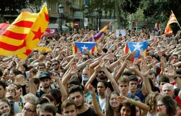 Fotografía protestas en Cataluña / EFE