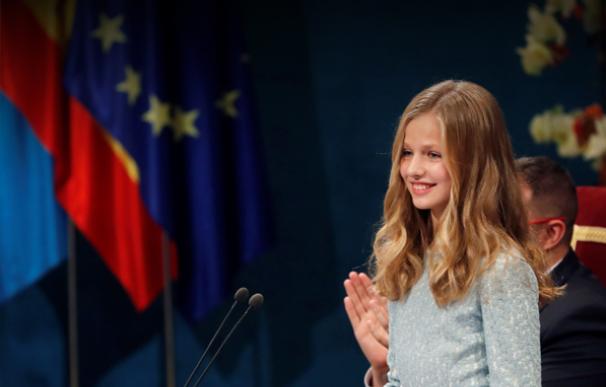 La Princesa de Asturias se compromete a servir a España con "entrega y esfuerzo". /EFE