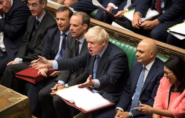 Boris Johnson, en el Parlamento