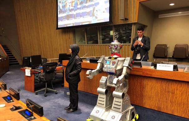Lanzamiento de una compaña contra robots asesinos en la ONU. /EFE