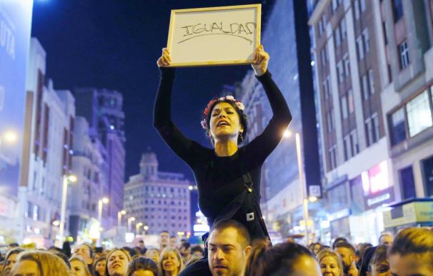 Huelga feminista en Madrid. / EFE