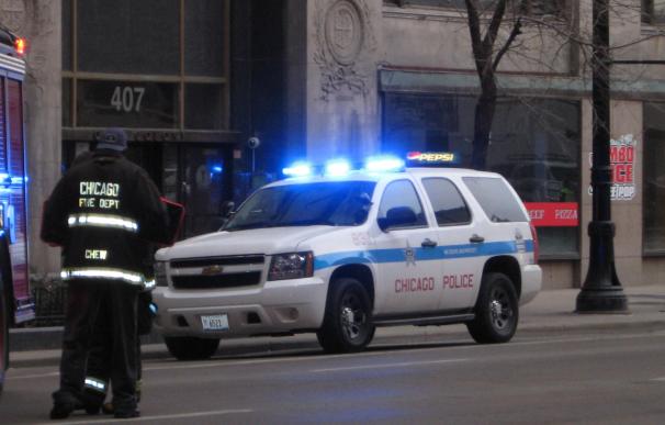 Fotografía de un coche de la policía de Chicago.