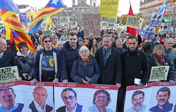Protestas en solidaridad con los independentistas