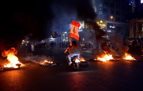 Protestas en Líbano. / EFE