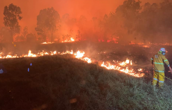 Fotografía de los incendios que arrasan en Australia.
