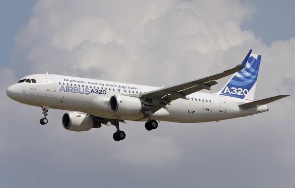 Fotografía de un Airbus A320.