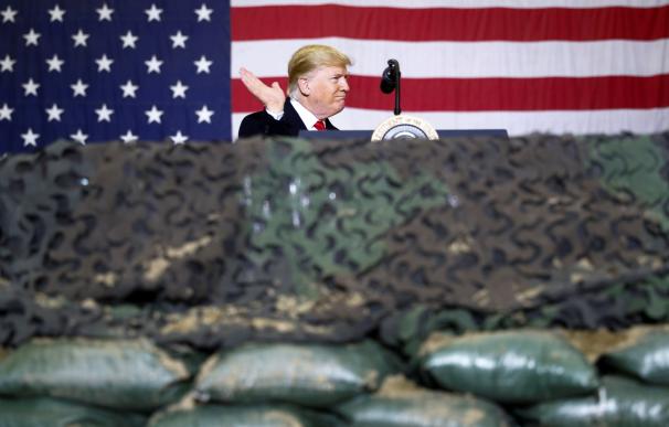 Donald Trump visita a las tropas de EEUU en Afganistán. /Europa Press