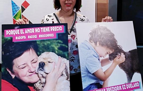 Alba Delgado presenta la campaña de adopción de perros y gatos en Navidad.
