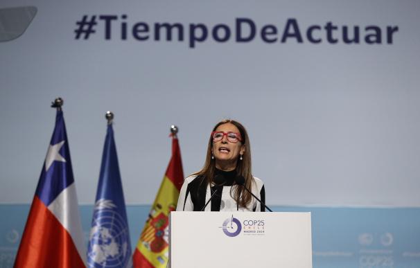 La ministra chilena del Clima y presidente entrante de la COP, Carolina Schmidt. / EFE