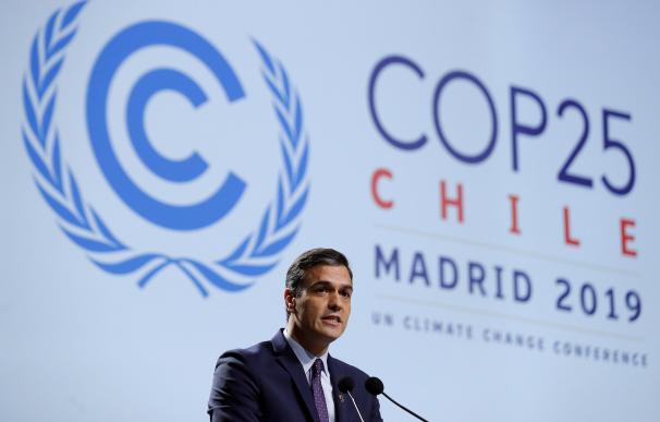 Pedro Sánchez en la cumbre climática. / EFE