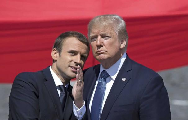 Emmanuel Macron y Donald Trump